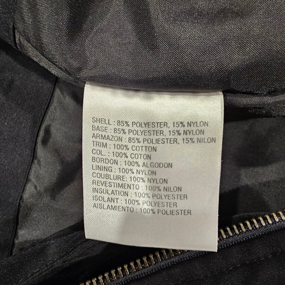 Liz Claiborne Black Hooded Drawstring Waist Parka Jacket Women Medium - Picture 5 of 9